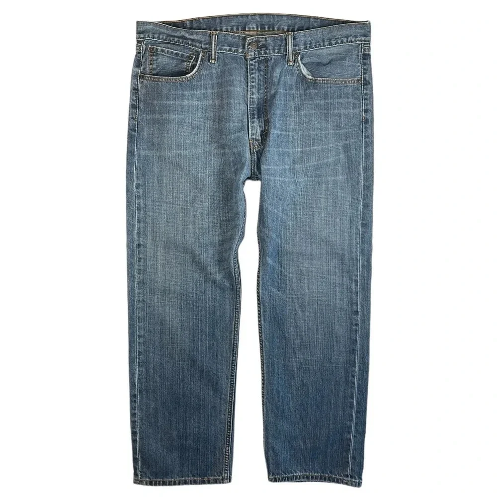 MJ284 Mens Levi’s Strauss 505 Regular Fit Boot Cut Denim Jeans 40x30